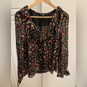Jcrew floral blouse